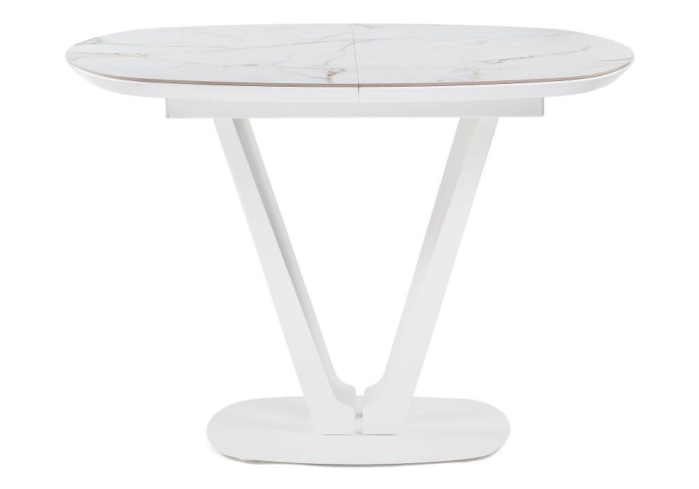 Керамический стол Азраун 110(150)х110х75 белый