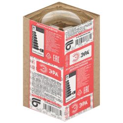 Лампочка ЭРА P45 40Вт Е27 / E27 230В шар прозрачный в гофре