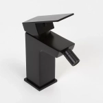 Инсталляция для биде со смесителем WasserKraft Naab 86BDT.050.WH.SQ2006 белая панель/смеситель черный Soft-touch
