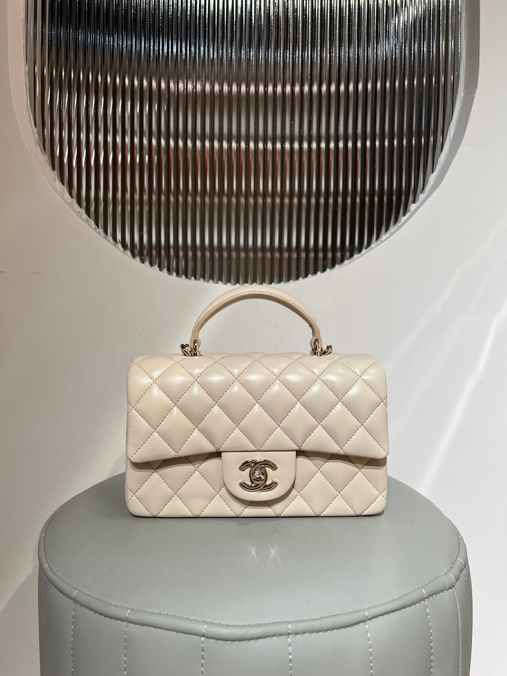 Chanel Mini Classic Handbag With Top Handle 20 cm