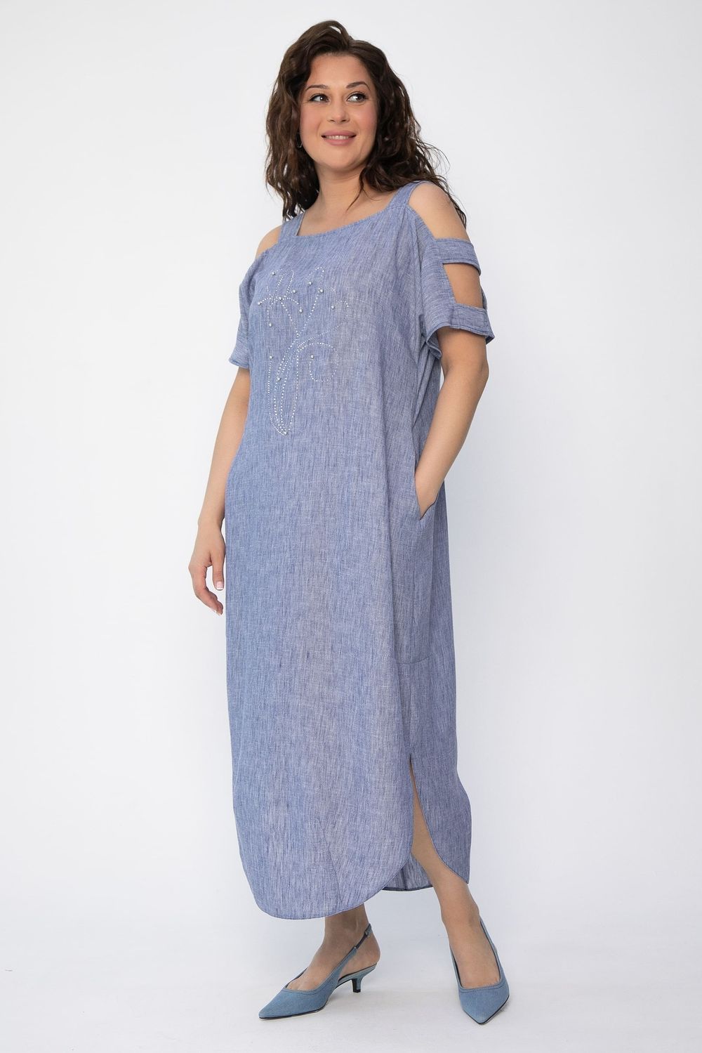 Платье В отпуск (джинс) П13707-8М LT Collection