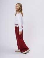 Брюки лампас бордо