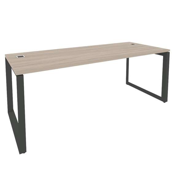 Onix Direct Стол рабочий руководителя на О-образном м/к O.MO-SRR-6.8 Дуб Аттик/Металл Антрацит 1980*