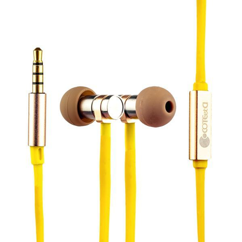 Наушники COTEetCI Earphone EH03-VOGUE METAL CS3012-GD Золотистые