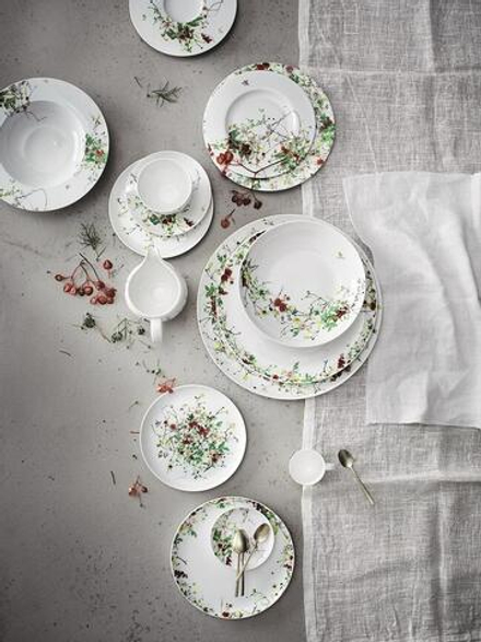 Тарелка десертная Rosenthal Brillance Tajemniczy Ogr d, костяной фарфор, 17,8 см, белая