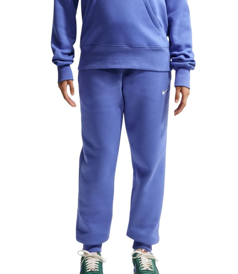 Женские теннисные брюки Nike Sportswear Phoenix Fleece - light medium blue/sail
