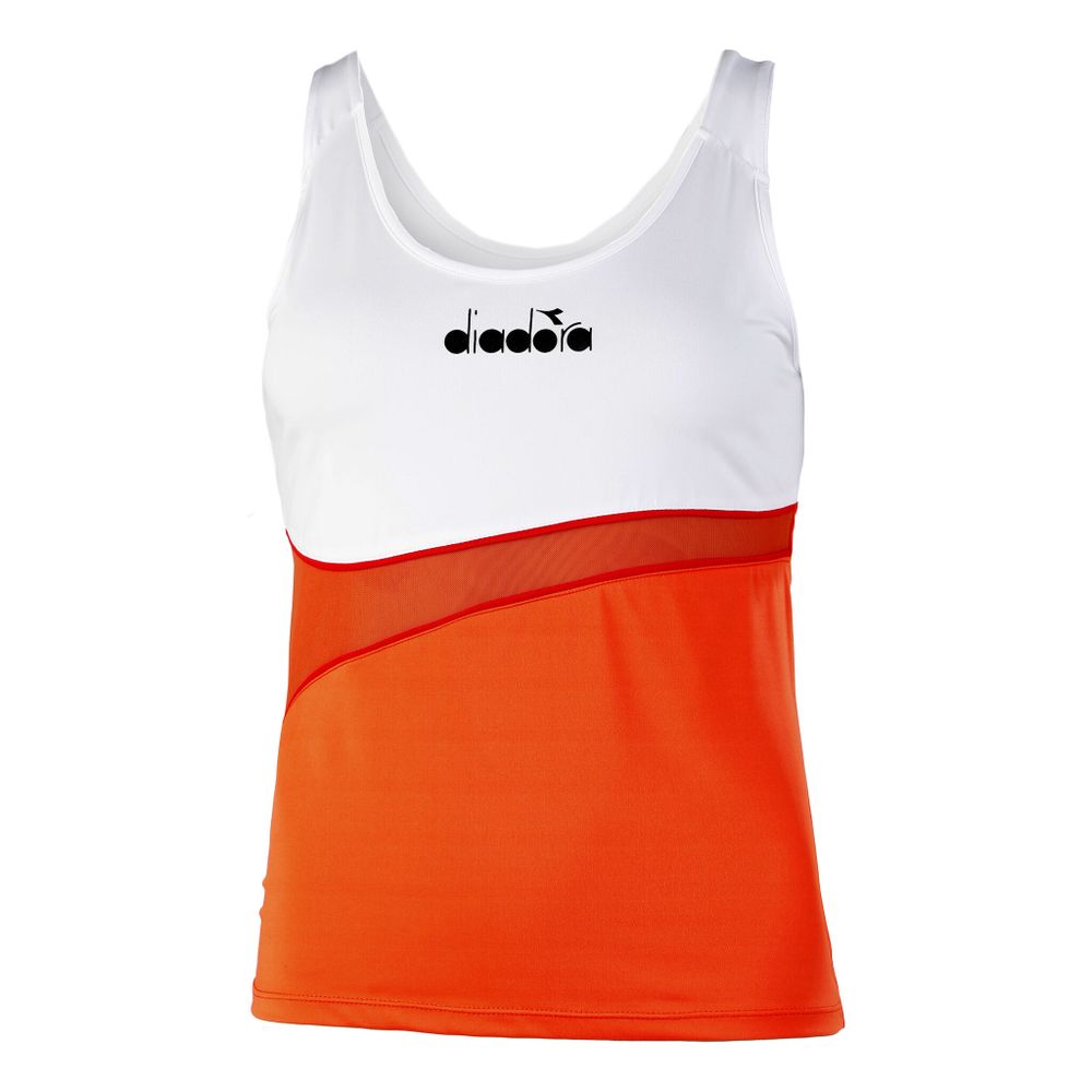 Женская теннисная майка Diadora Icon Tank Top Women - Orange