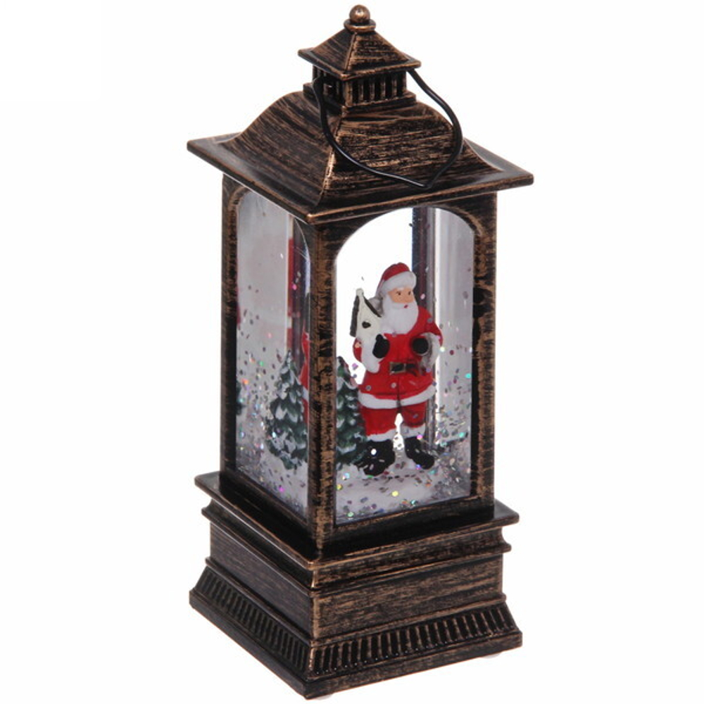 Сувенир с подсветкой Christmas «Фонарь - Весёлый Дед Мороз» 12,8х5,4 см (3хAG13)