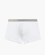 Мужские трусы шорты Atlantic, 1 шт. в уп., пима хлопок, белые, Basic BMH-012
