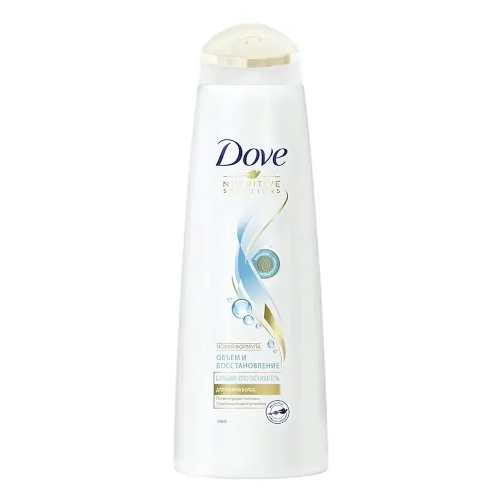 Бальзам-ополаскиватель для волос DOVE HAIR Therapy Обьем и восстановление 350 мл.