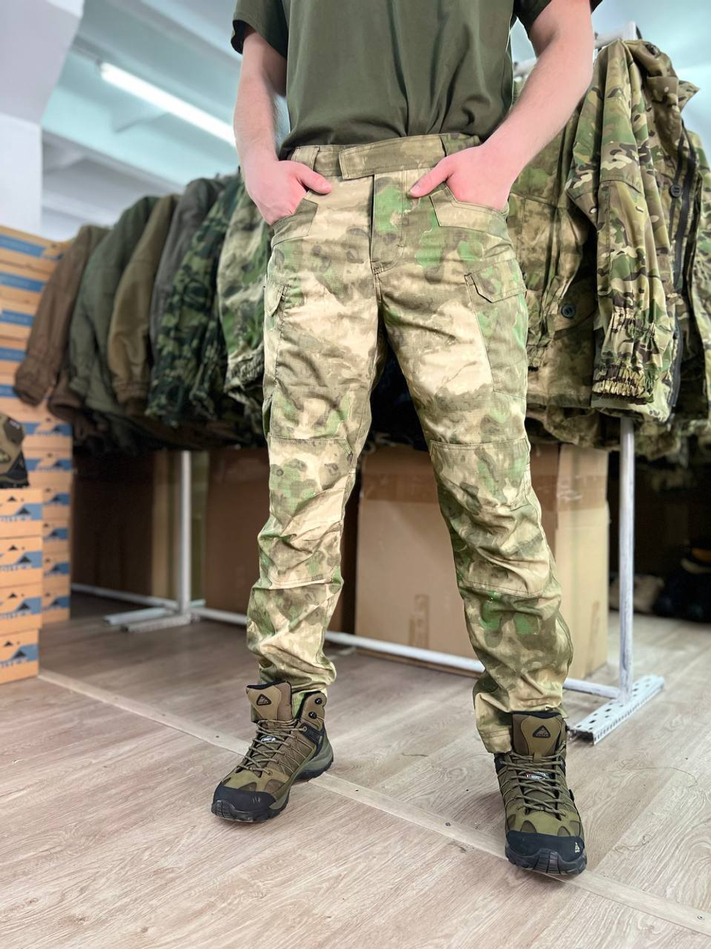 Брюки Страйкер / мох рипстоп