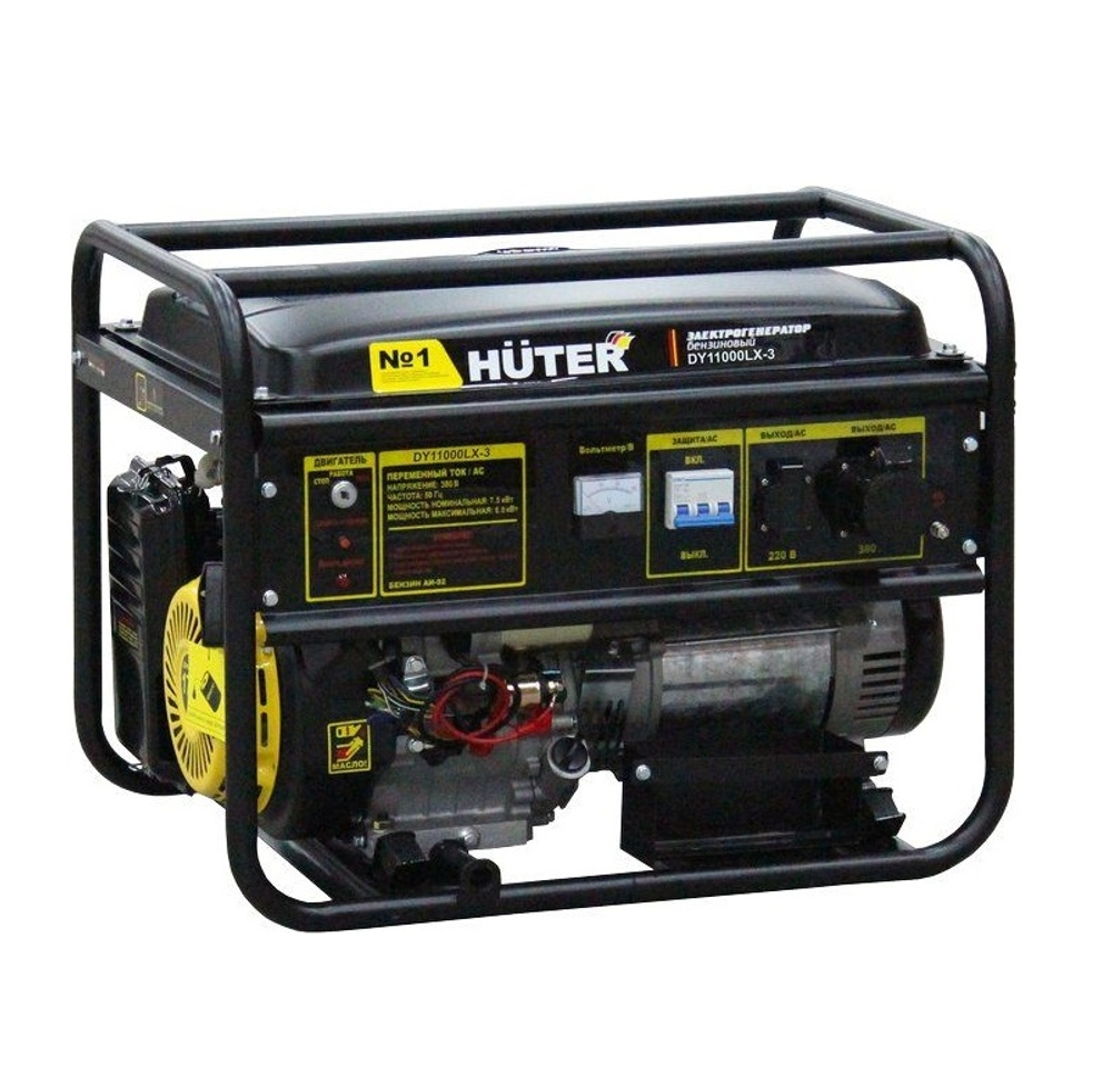 Электрогенератор Huter DY11000LX-3-электростартер (380В)