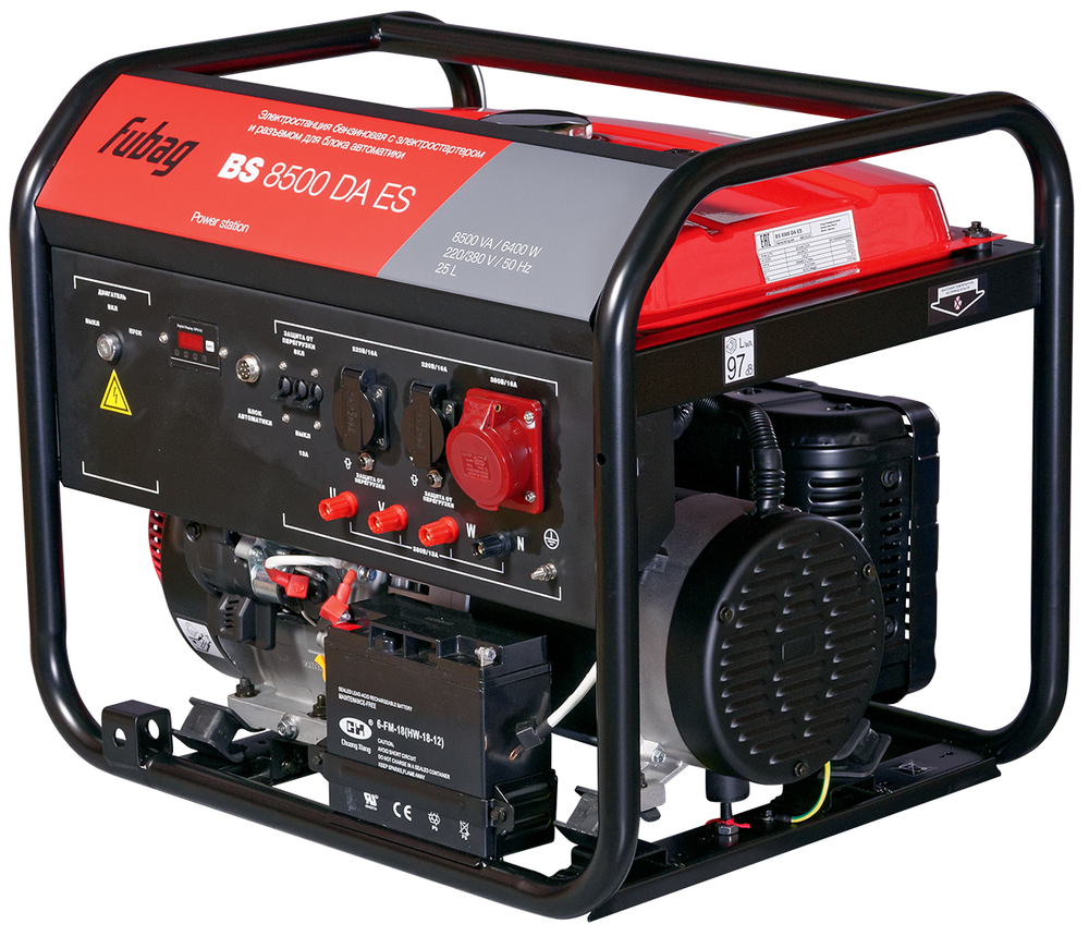 Бензиновый генератор Fubag BS 8500 DA ES — Фото №2 