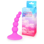 Розовая анальная втулка-елочка - 9,5 см.