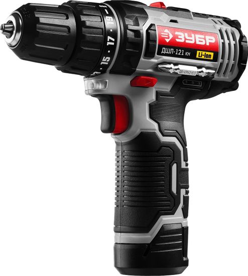 Дрель-шуруповерт в коробке,ЗУБР ДШЛ-121