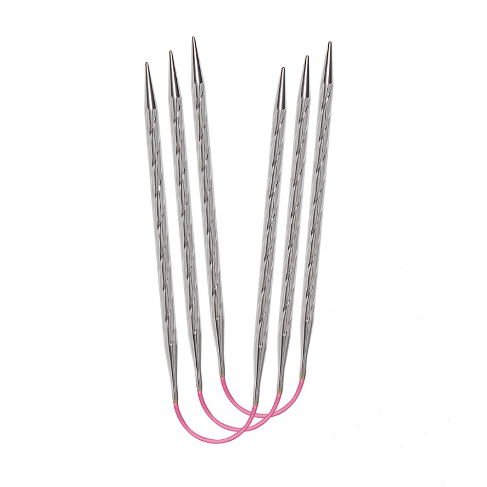 Спицы чулочные гибкие супергладкие Addi CrasyTrio Unicorn Lace Long