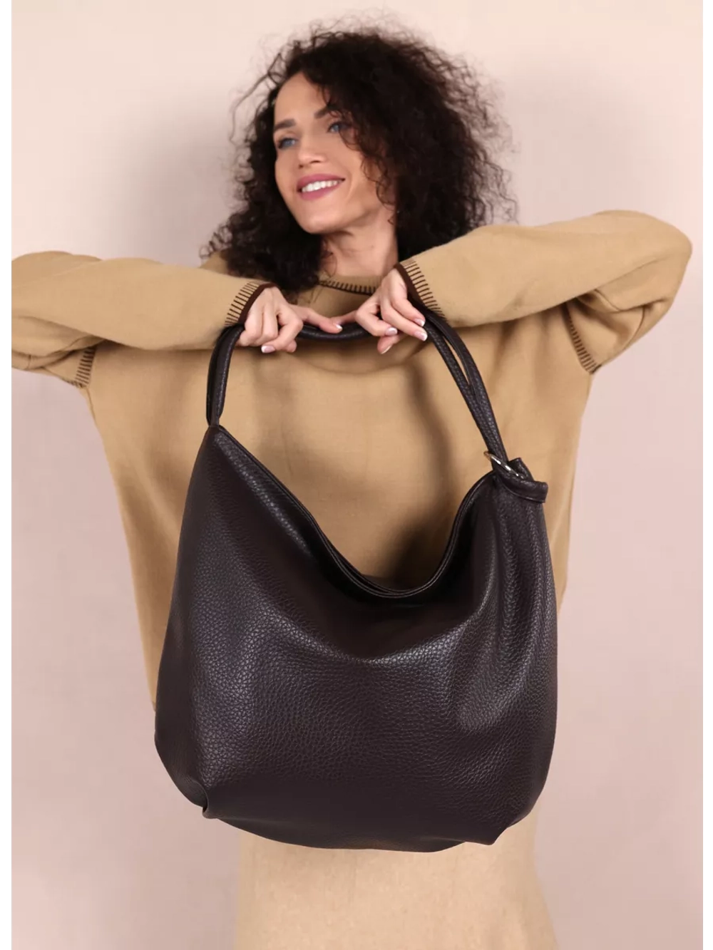 Сумка через плечо большая шоппер мешок