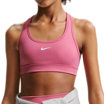 Топ для девочки теннисный Nike Swoosh Sports - peony/white