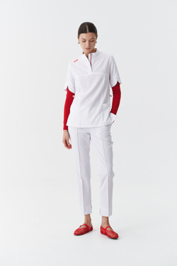 Топ медицинский женский Деликато, белый