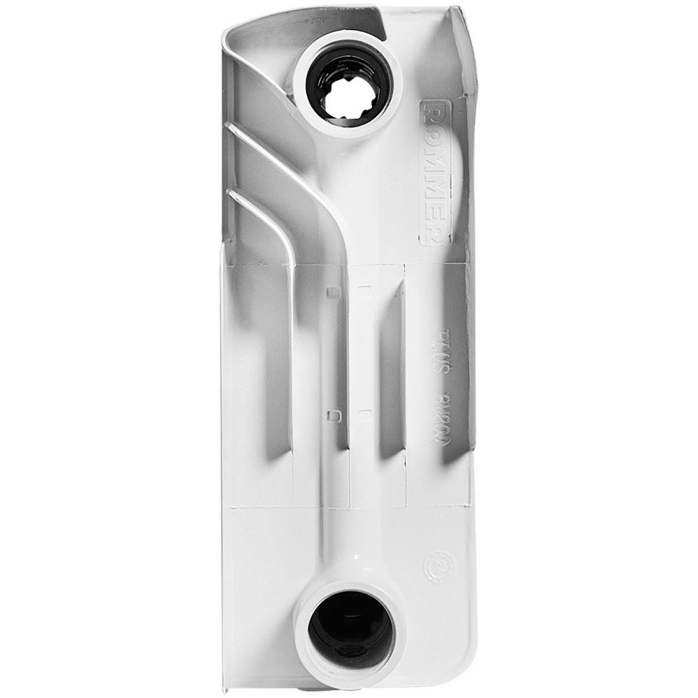 Радиатор биметаллический ROMMER Plus Bm 200 - 6 секций (подключение боковое, цвет белый)