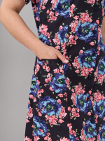 Халат Х-058/синийголубой-пион