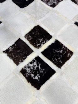 Ковер прямоугольный натуральный мех овчина, 210 х 170 см.