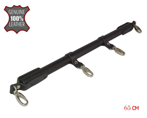 Распорка Sitabella черная металлическая с кожаными ремешками