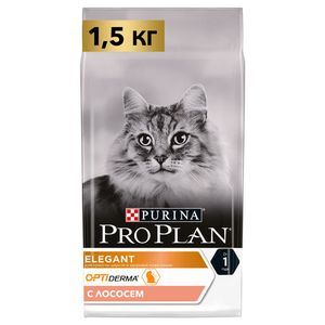 Сухой корм Pro Plan для кошек, для красоты шерсти и здоровья кожи с лососем