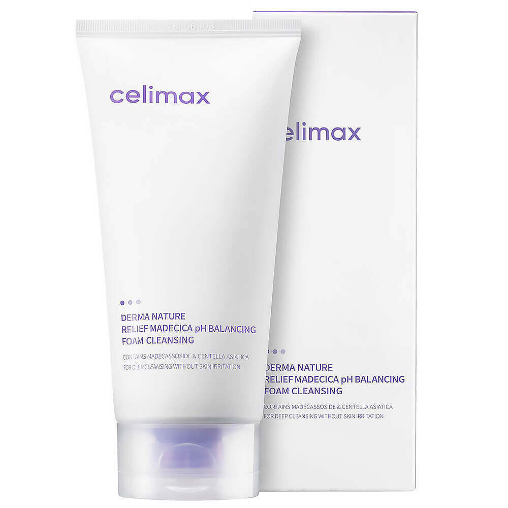 Celimax Foam Cleansing Derma Nature Relief Madecica pH Balancing Пенка для лица слабокислотная очищающая, 150 мл