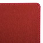 Блокнот БОЛЬШОЙ ФОРМАТ (200х252 мм) В5, BRAUBERG "Income", кожзам, 128 л., клетка, красный, 125205