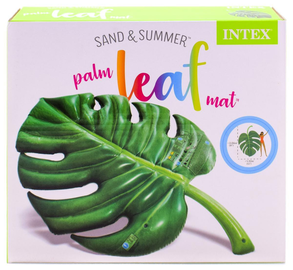 Матрас для плавания «Пальмовая ветка» 213х142 см, 58782EU/3947860