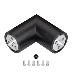 Соединитель профиля ROUND-D36-360-90 BLACK (Arlight, Алюминий) 050543