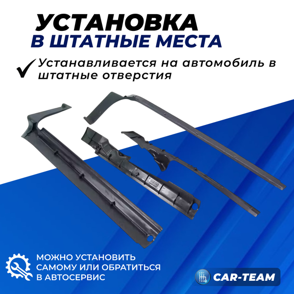 Облицовки порогов на ВАЗ 2110-12 (внутренние)