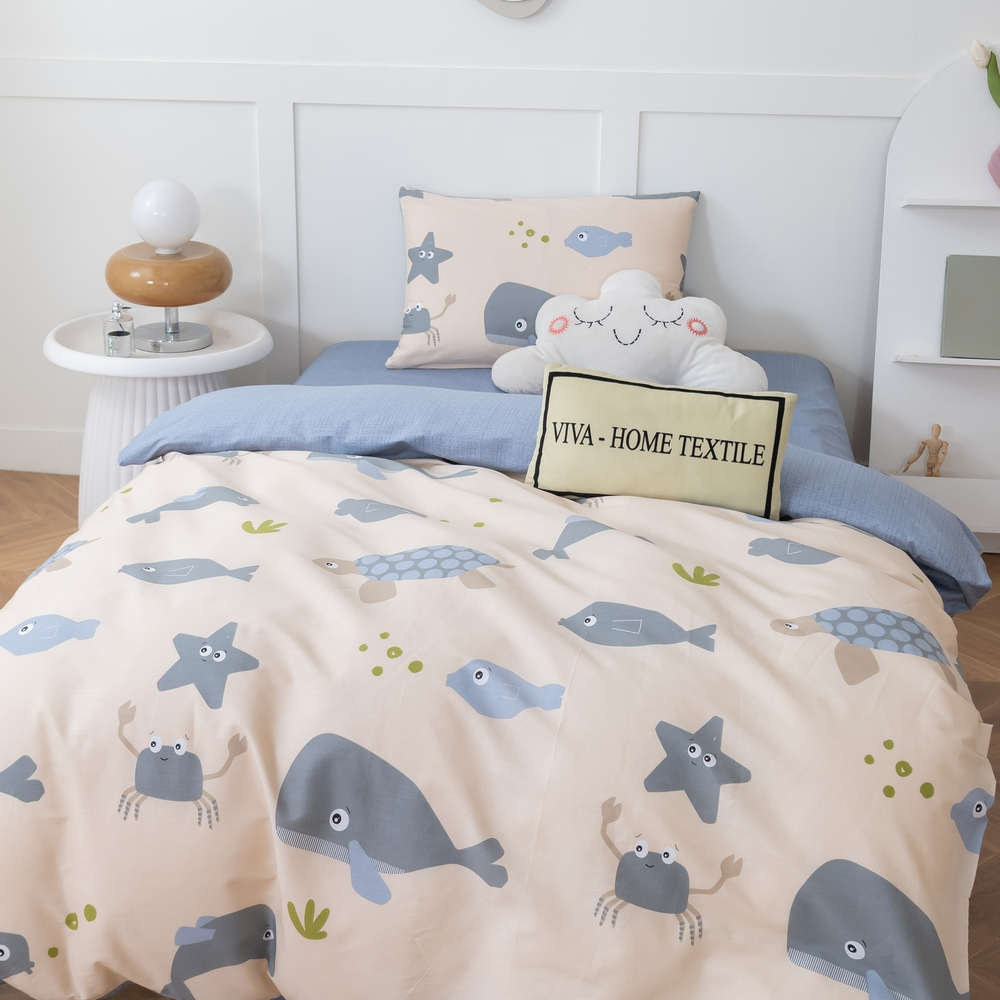 Комплект постельного белья на резинке Сатин Люкс KIDS 100% хлопок CDKR050