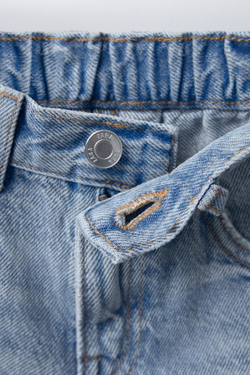 ZARA ДЖИНСОВЫЕ ШОРТЫ, ГОЛУБОЙ