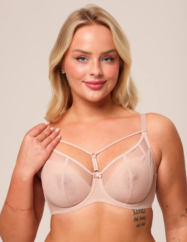 Бюстгальтер Zebra мягкая чаша на каркасах (персиковый румянец)