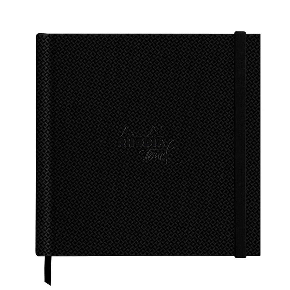 Альбом для акварели Rhodia Touch в твердой обложке 21х21 см 300 гр черный (116143C)