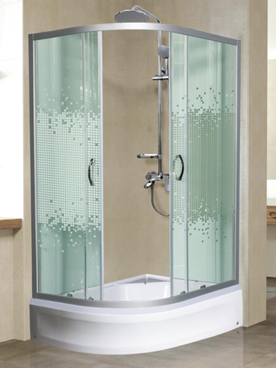 Душевое ограждение МОНОМАХ ДУ 100/80/180 МЗ L/R  10000005882 1000*800*1800, асимметричное