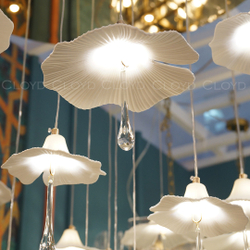 Люстра Cloyd SHANGRILA C33 / выс. 120 см - керамика - золото (арт.11334)