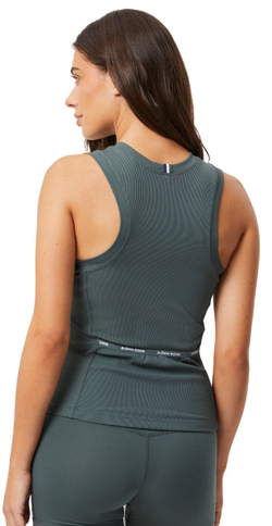 Женский топ теннисный Björn Borg Ace Rib Tank Pocket - серый