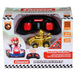 Радиоуправляемая машина Carrera RC Mario Kart 430031 Марио Gold Mini 1:50 2,4 ГГц — фото 1