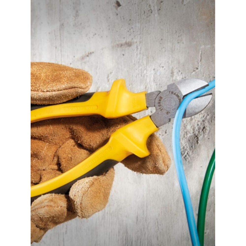 Кусачки Tramontina 41006/116 диагональные комбинированные 150 мм, с изоляцией 1000 В