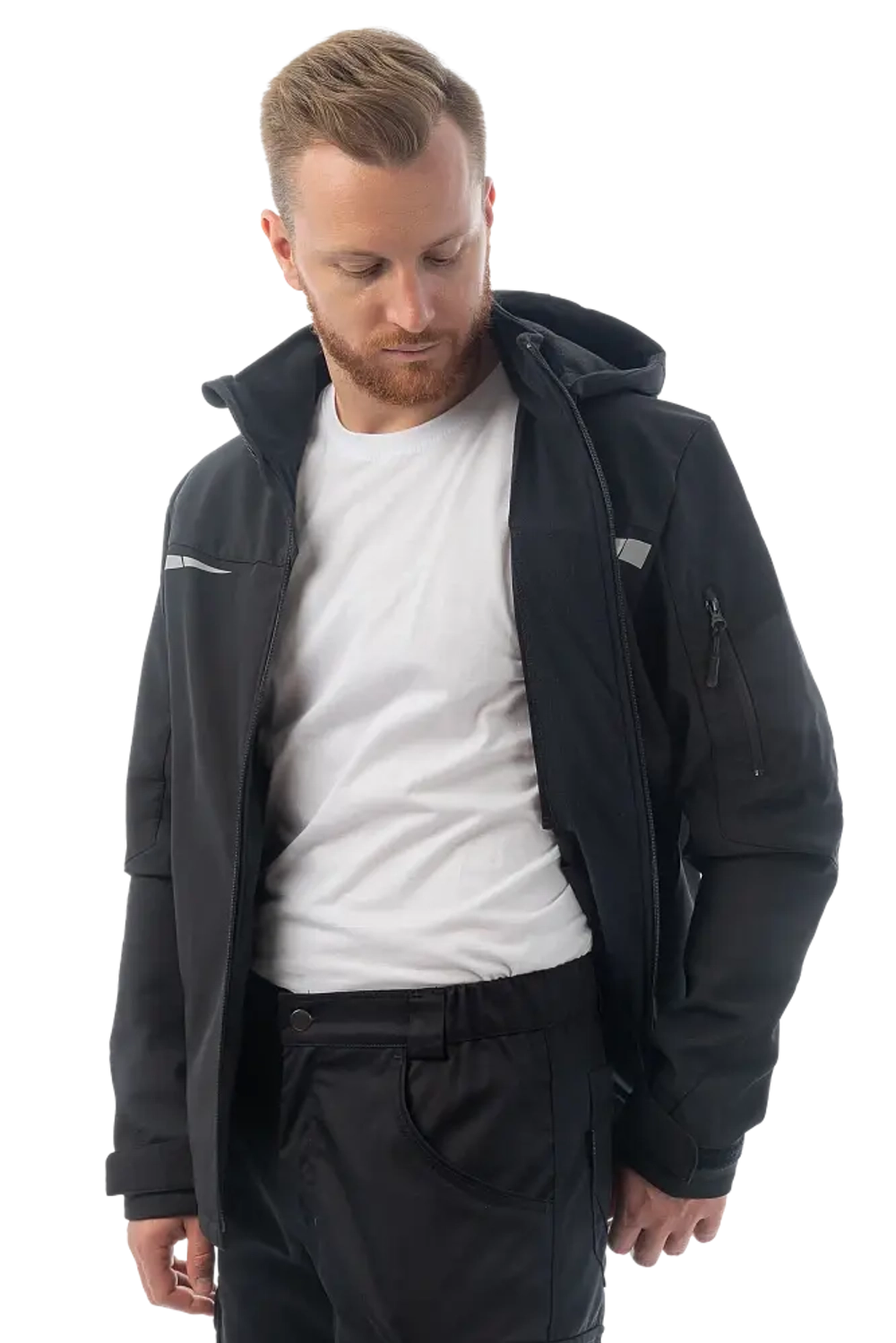 Куртка софтшелл Brodeks KS207, черный (M)