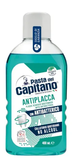 Pasta del Capitano Ополаскиватель для полости рта Plaque remover / Против зубного налета 400 мл