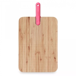 Доска разделочная 43x24x2.4см Trebonn Chopping boards and Knives розовая
