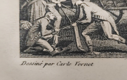 Битва в Кастильоне. Гравюра из альбома Военные кампании Франции. Париж.1834