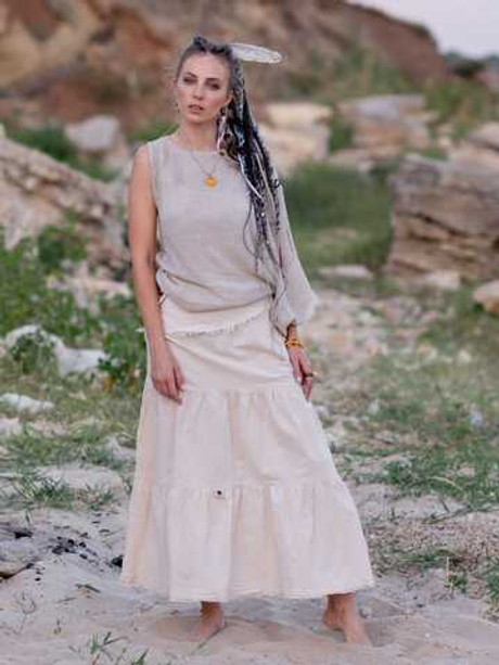 Юбка-трансформер Chintamani из необработанного хлопка