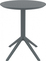 Стол пластиковый складной Siesta Contract Sky Folding Table Ø60, темно-серый