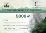 Подарочный сертификат на 5000 рублей