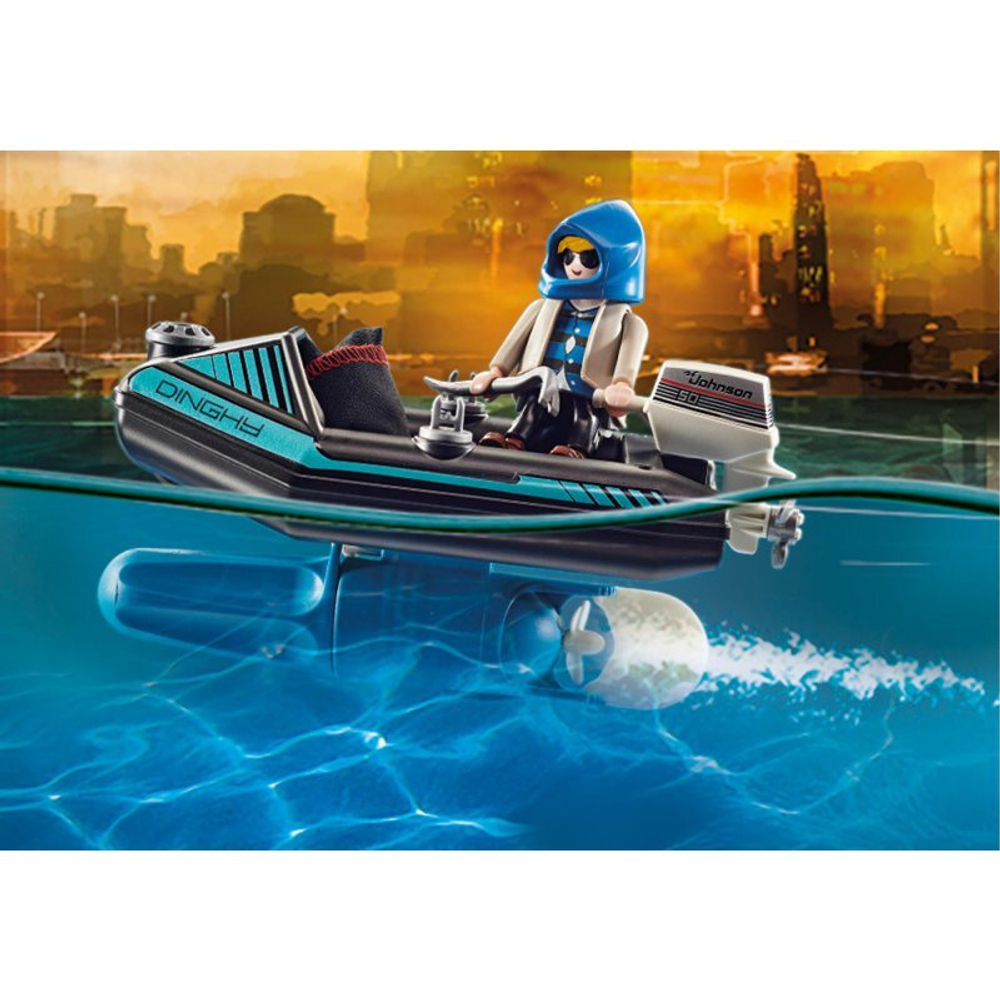 Playmobil - Полицейский реактивный ранец: арест вора произведений искусства 70782
